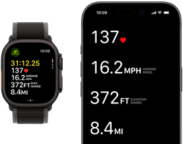 Direkte træningsmålinger på Apple Watch Ultra 3 og iPhone
