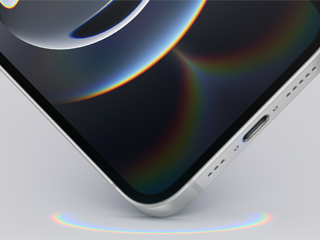 iPhone 16e med Ceramic Shield på forsiden