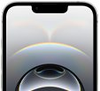 iPhone 16e med et design med skærm fra kant til kant, Dynamic Island øverst i midten og en tynd sort skærmkant