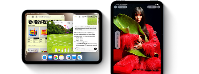 iPad mini-enheder vist forfra med flere forskellige apps