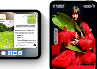 iPad mini-enheder vist forfra med flere forskellige apps
