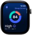 Apple Watch Series 12 med urkasse i aluminium i farven space grey, Søvnkvalitet med cirkeldiagram, Digital Crown i højre side
