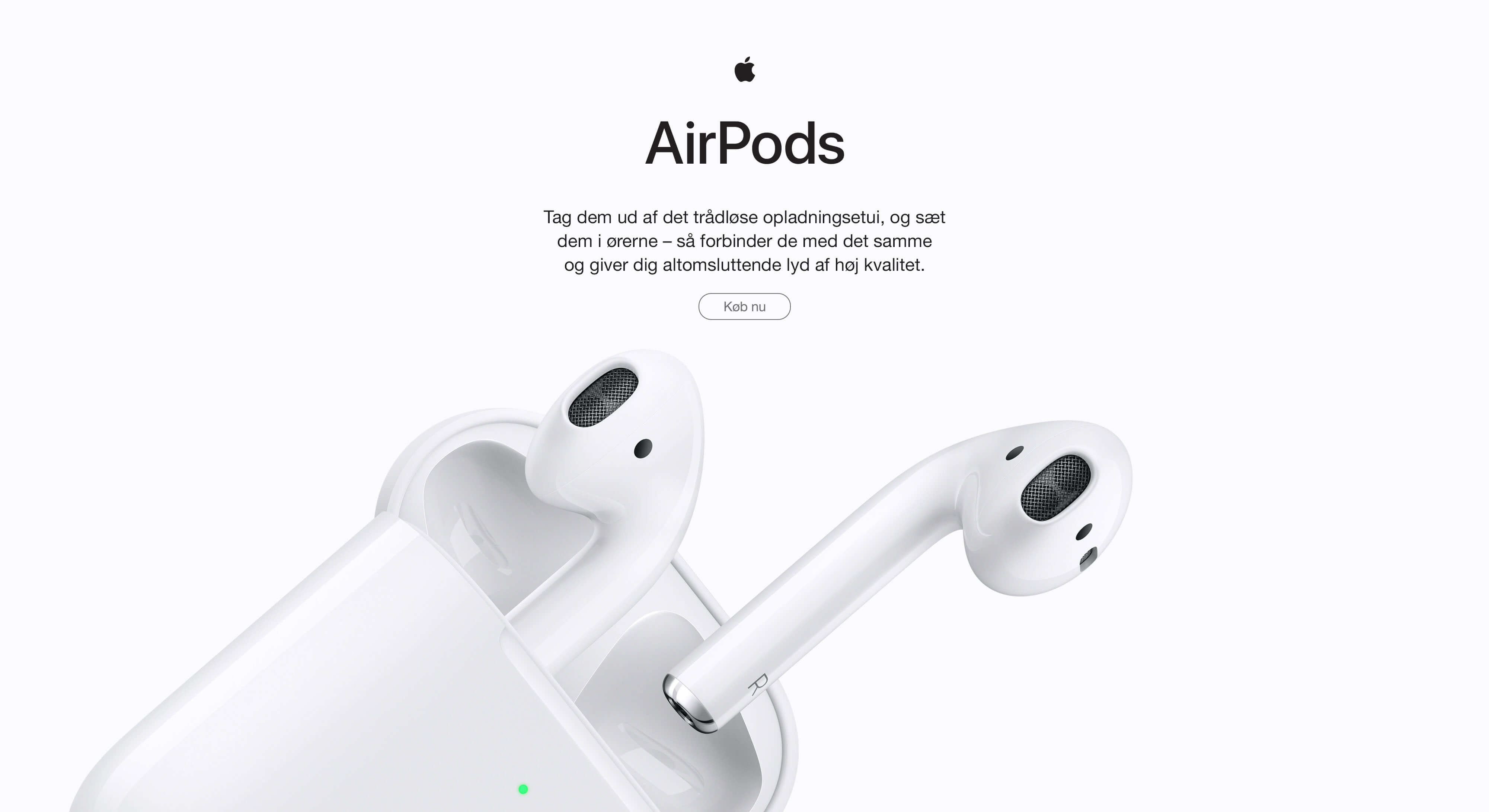 Apple Airpods. 24 Timers Batteritid