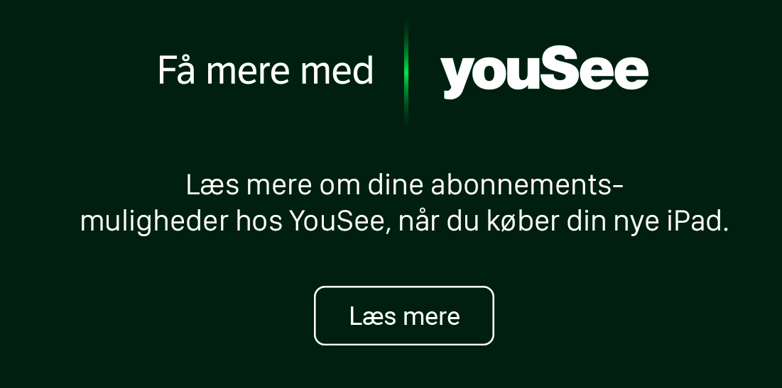 iPad fødselsdagstilbud med yousee abonnement