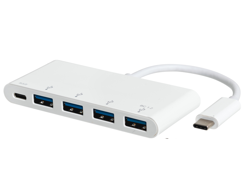 eSTUFF Charging hub USB3.0 ports USB-C port | Humac Premium Reseller