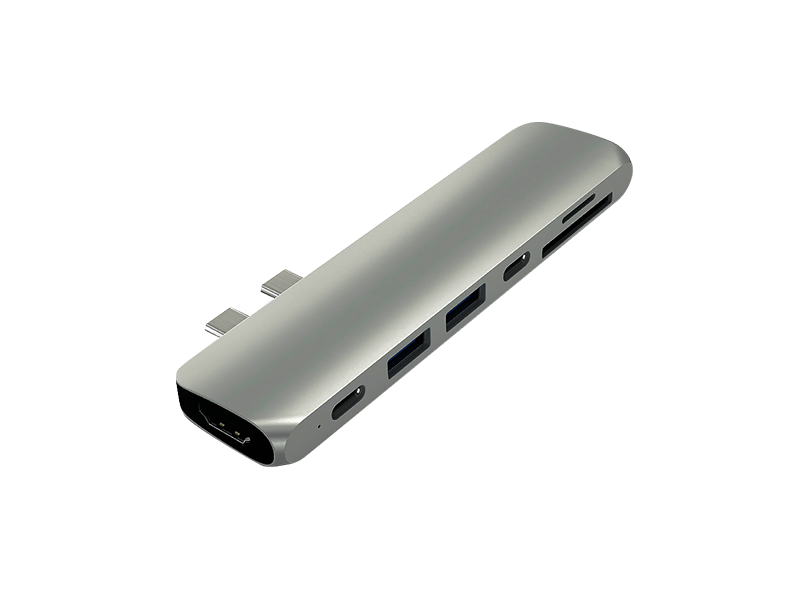 Køb Satechi USB-C PRO 4K HDMI 85W Space Grey HDMI, Thunderbolt SD/MicroSD |  Humac Premium Reseller