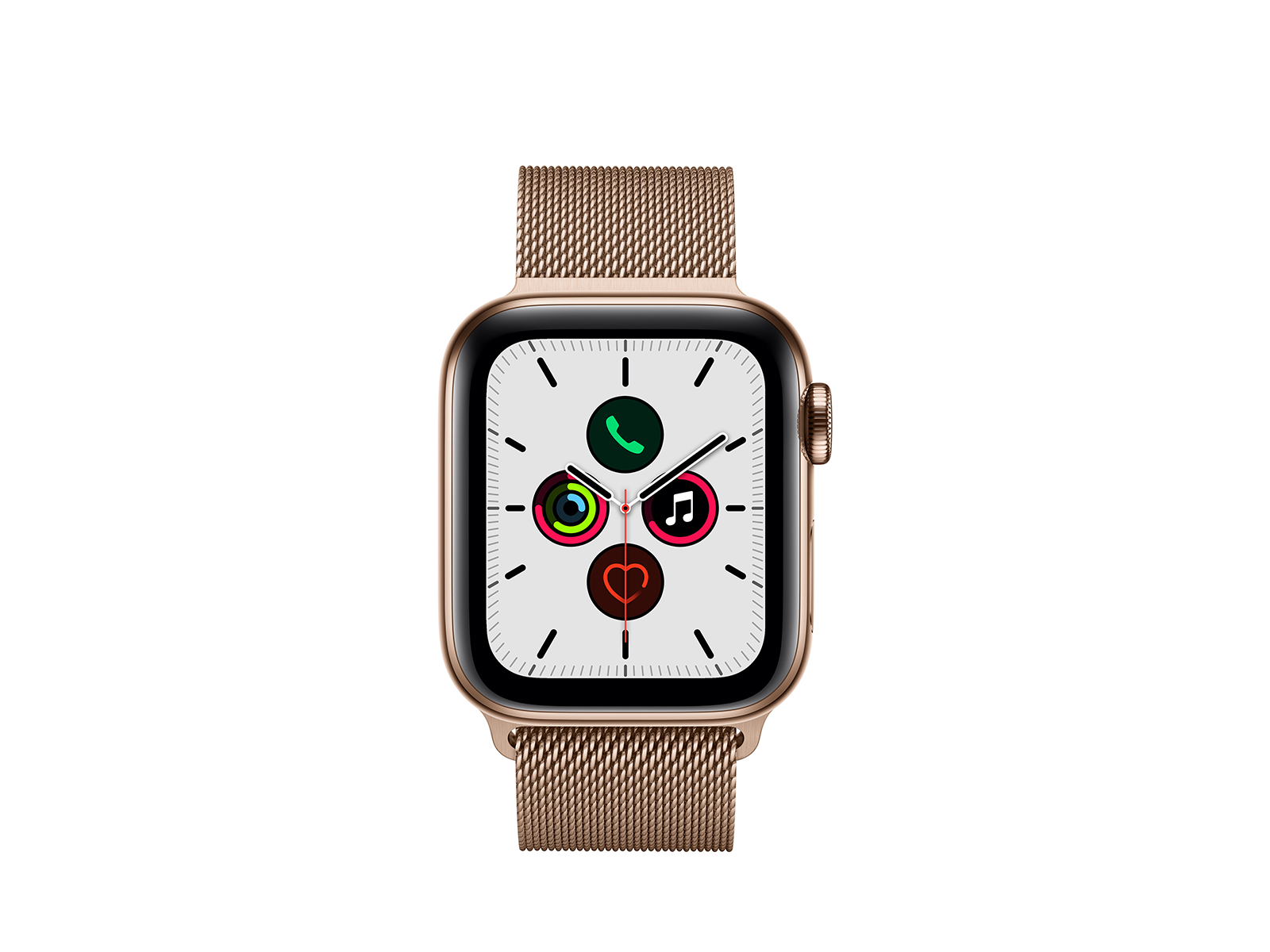 Køb Apple Watch Series 5 + Cellular 40mm Gold Stainless ...