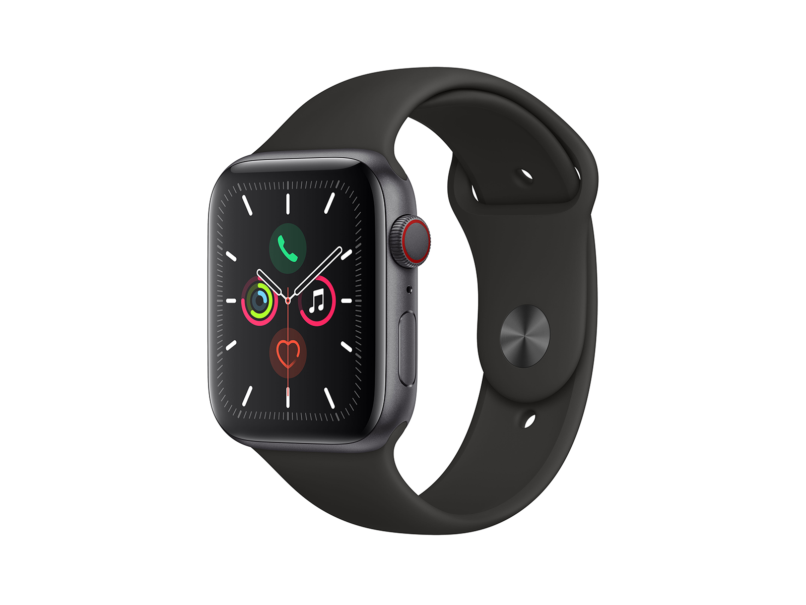 Køb Apple Watch Series 5 + Cellular 44mm Space Grey ...