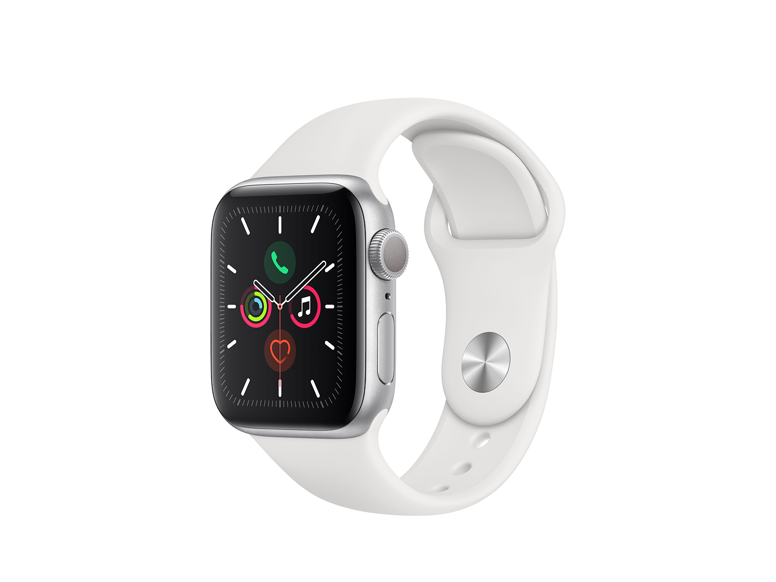 Køb Apple Watch Series 5 40mm Silver Aluminium Case with ...