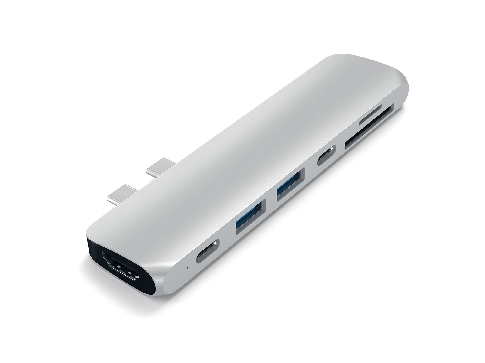 mund Descent Bare overfyldt Køb Satechi USB-C PRO Hub 4K HDMI 85W Silver 4K HDMI, Thunderbolt  3,2USB3.0,2USB-C, SD/MicroSD |  Humac Premium Reseller