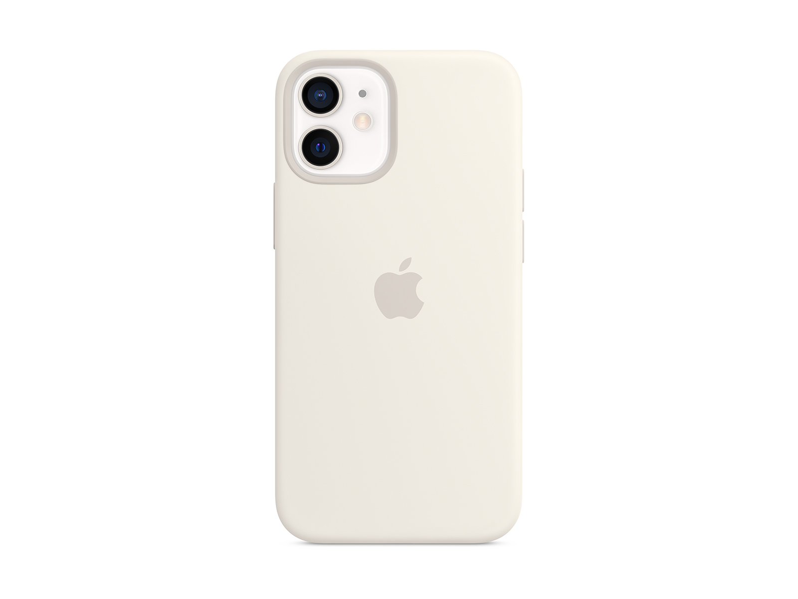 Køb iPhone 12 mini Silicone White with |  Humac Premium Reseller