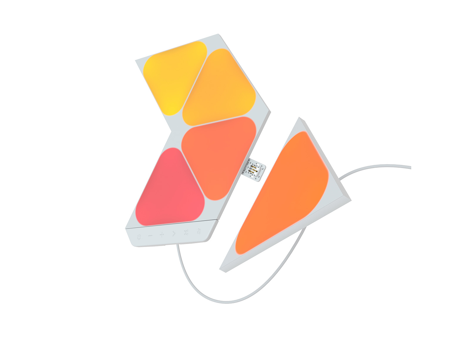 instinkt dukke sirene Køb Nanoleaf Shapes Triangles Mini Starter Kit 5panels |  Humac Premium  Reseller