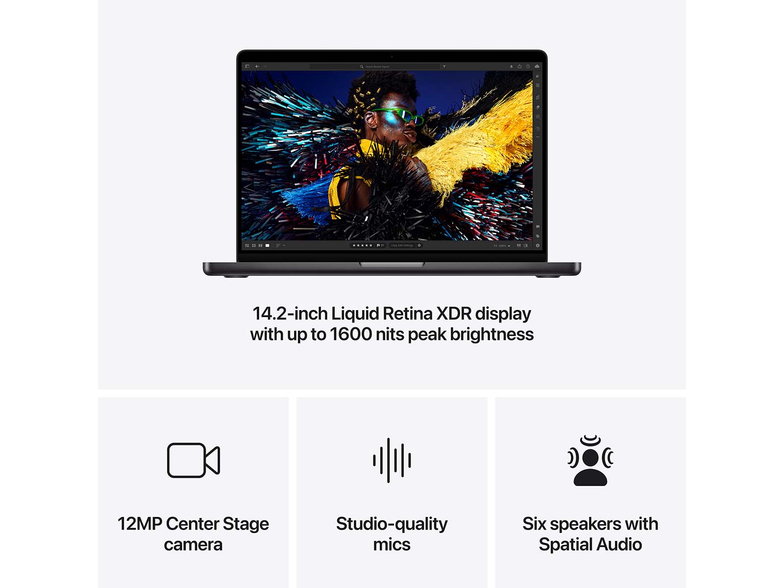 MacBook Pro 2024 14" M4 10CPU, 10GPU, 16GB, 512GB - Space Black