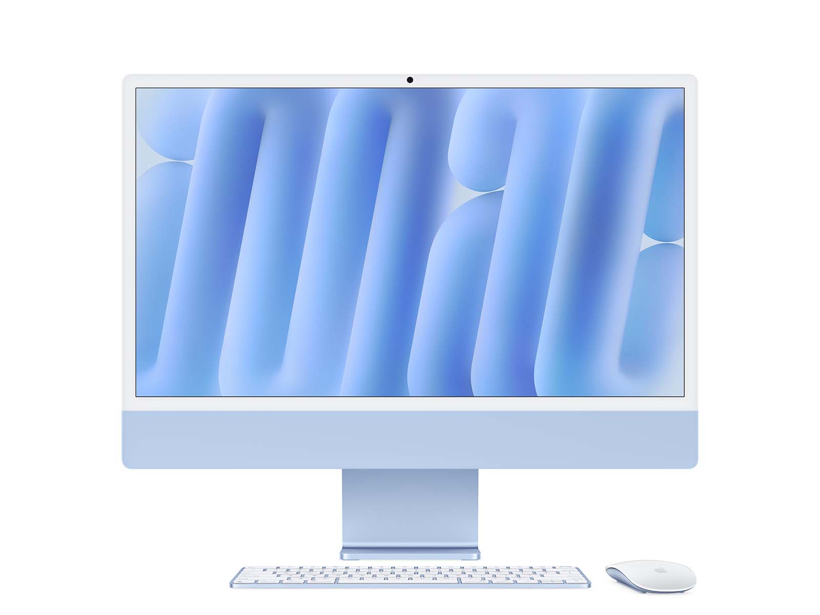 iMac 2024 24" Retina 4.5K, M4-chip 10-core CPU/GPU, 16GB, 256GB SSD - Blå