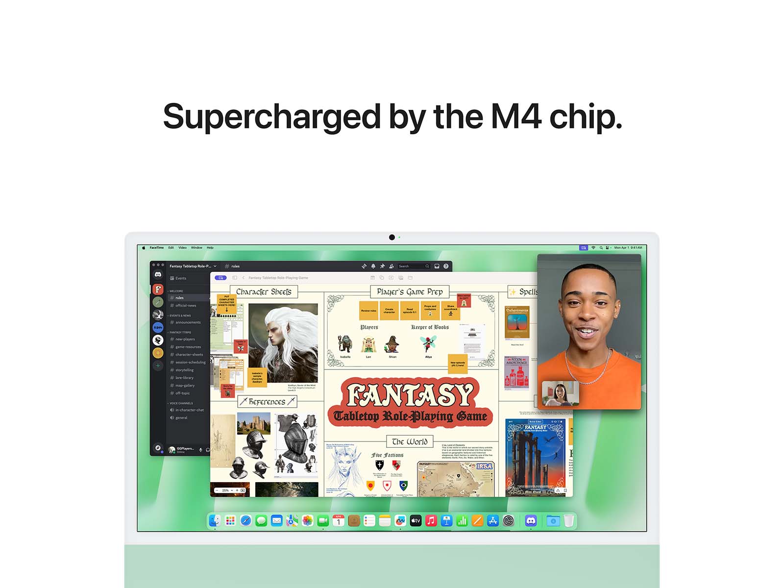 iMac 2024 24" Retina 4.5K, M4-chip 10-core CPU/GPU, 16GB, 512GB SSD - Grøn