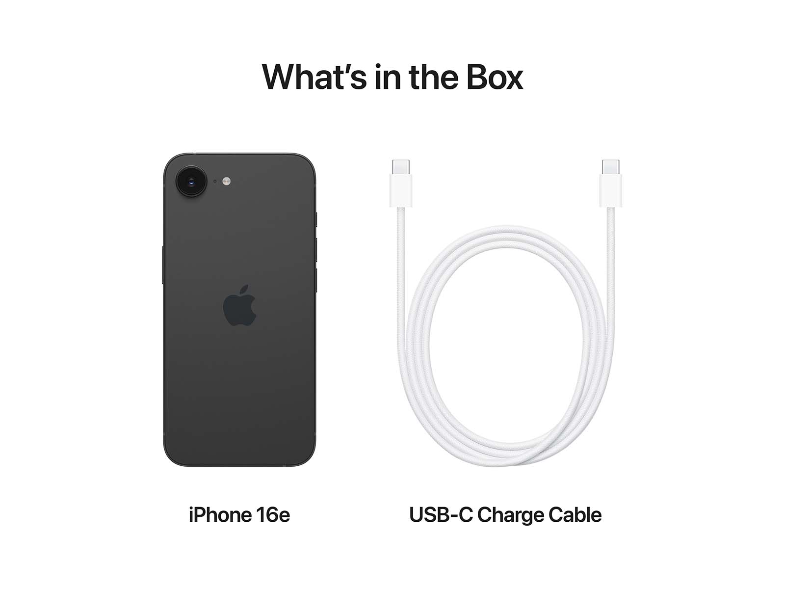iPhone 16e 256GB Sort