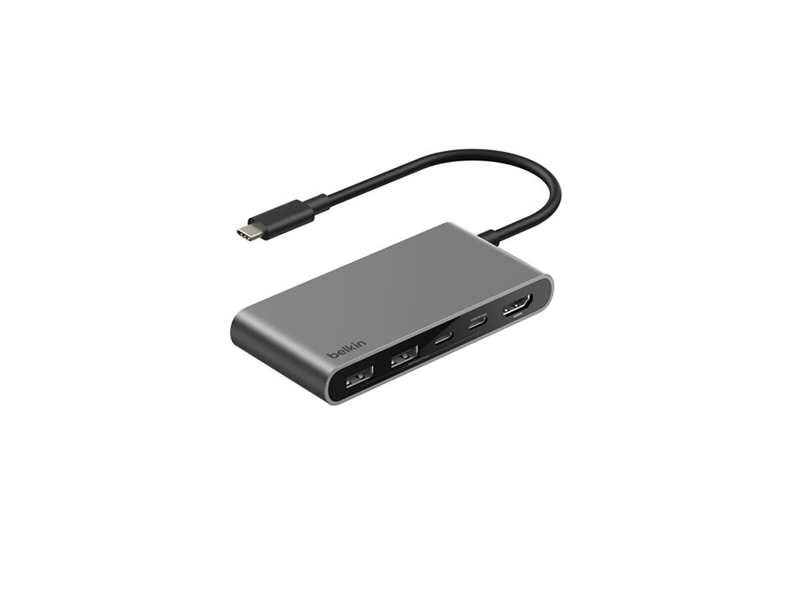 Belkin USB-C Multiport Adapter 5-in-1 - Silver