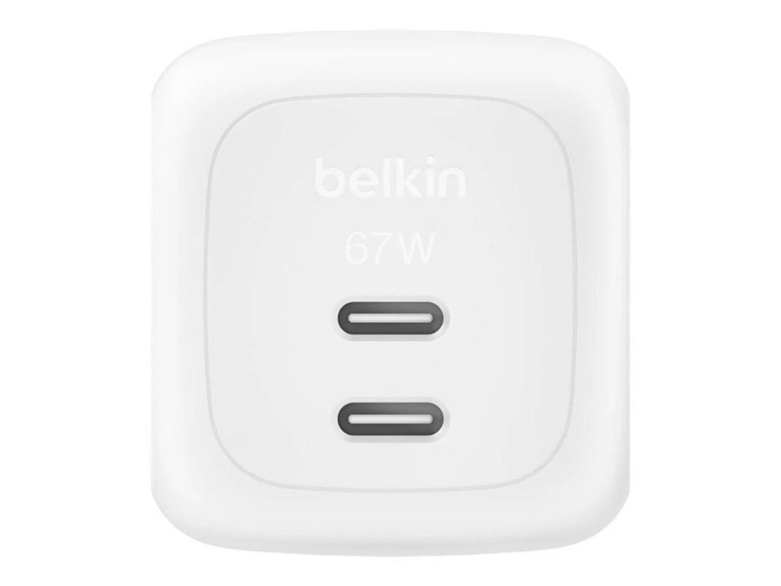 Belkin 67W Dual USB-C Wall Charger with PPS, WHT